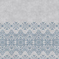 Fotomural Walls by Patel - Scandinavian embroidery pattern mural - grey, blue