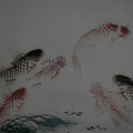 Fotomural Walls by Patel - Photo wallpaper Asia Style with koi pond - grey