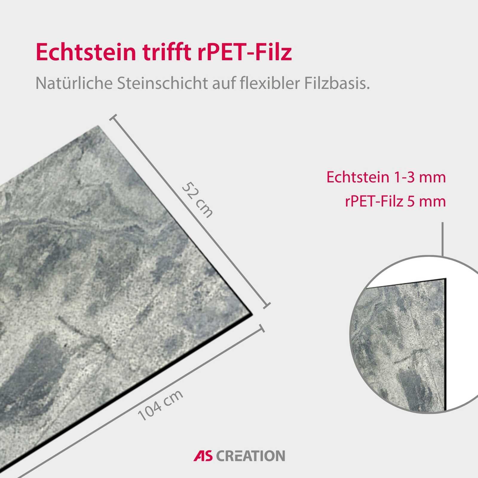 Panel Modular Wall - Diamond Slate 104 x 52 x 0.7 cm (13672-6) - Imagen 6