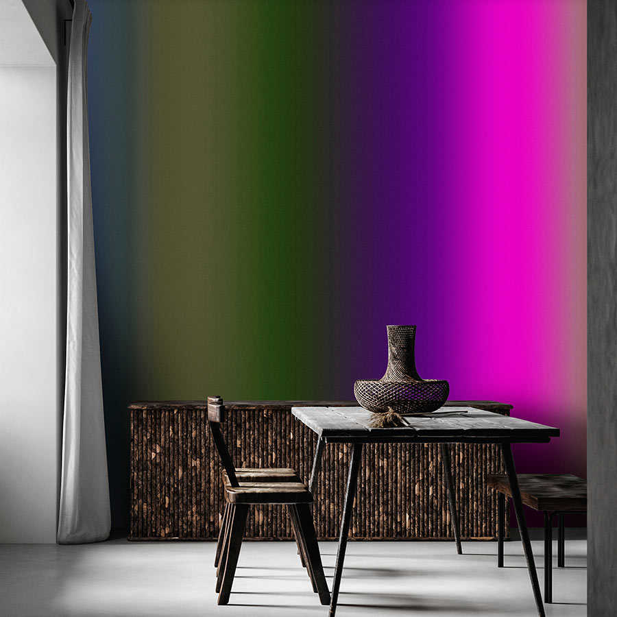 Fotomural Walls by Patel - Over the Rainbow 3 - photo wallpaper variegated colour spectrum with neon pink