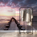 Fotomural Panel XXL 5 - Beach mural jetty into the sea on premium smooth fleece