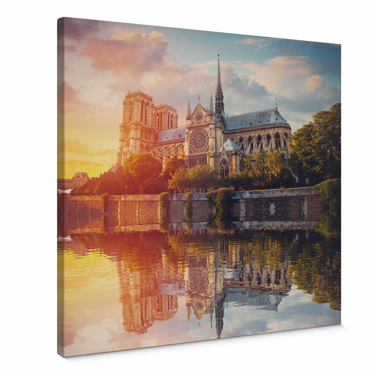 Cuadro Cuadrado Notre Dame Paris