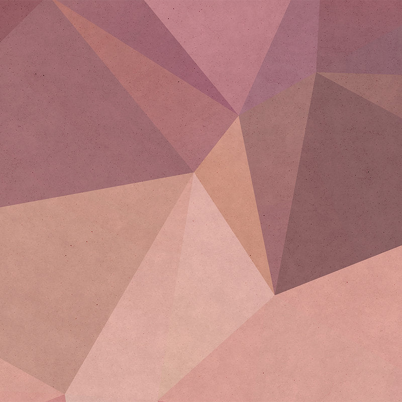 Fotomural Walls by Patel - Photo wallpaper 3D Optics geometric - Orange, Purple