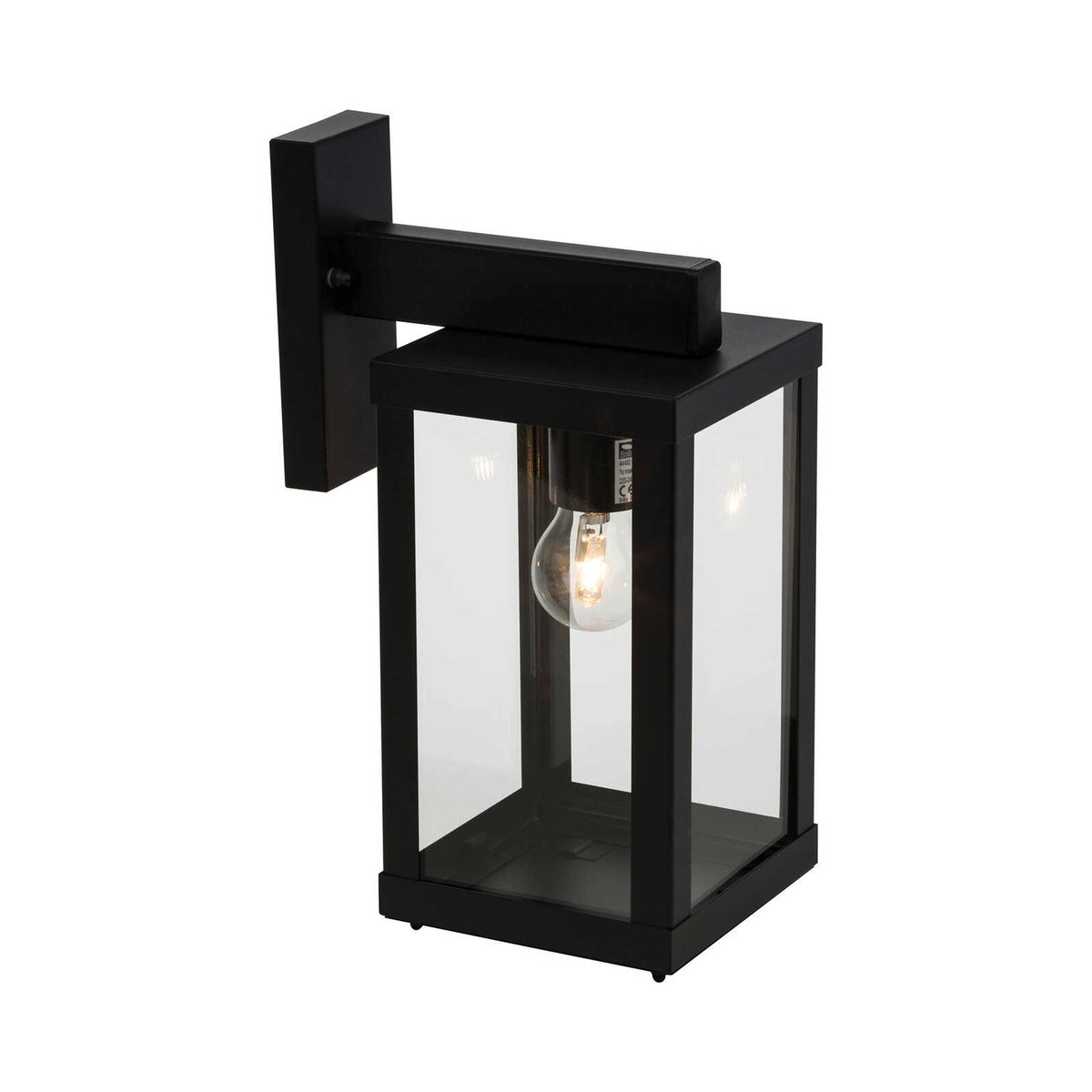 Aplique de exterior de cristal - Hannah - Negro