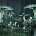 Fotomural Walls by Patel - Fantasy 1 - Photo wallpaper Enchanted forest with wood look - Green