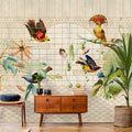 Fotomural Walls by Patel - Aviary 1 - Photo wallpaper birds & butterflies in golden aviary
