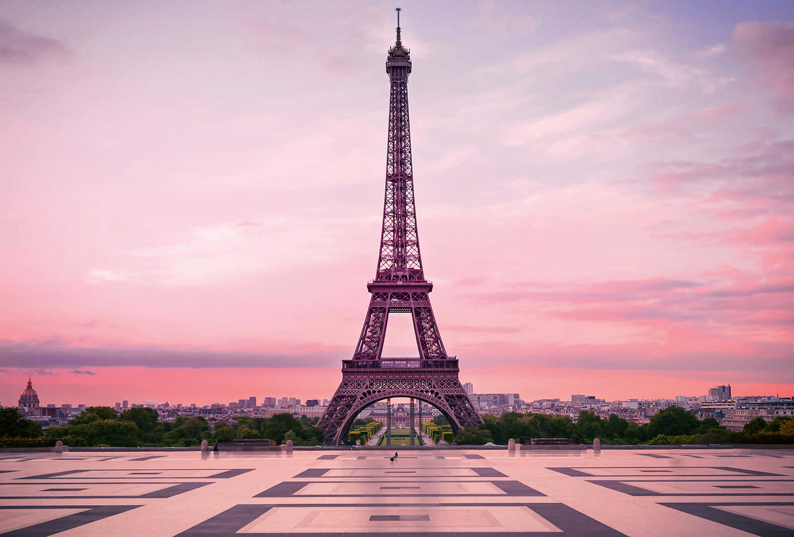 Fotomural Photo wallpaper Eiffel Tower Paris at sunset - DD Motive 2