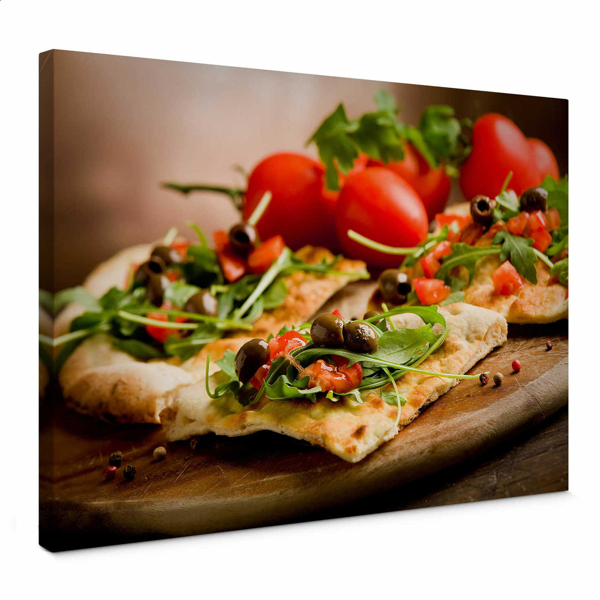 Lienzo Cocina con pizza