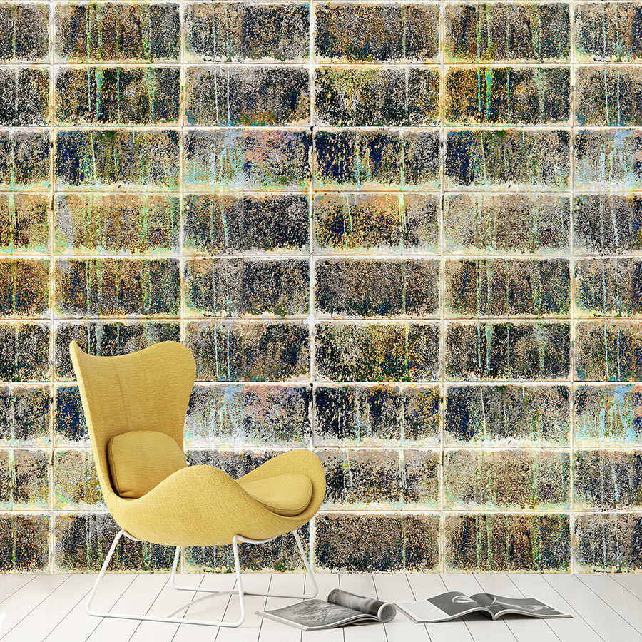 Fotomural Walls by Patel - Factory 1 - wall mural used optics tile mirror industrial design