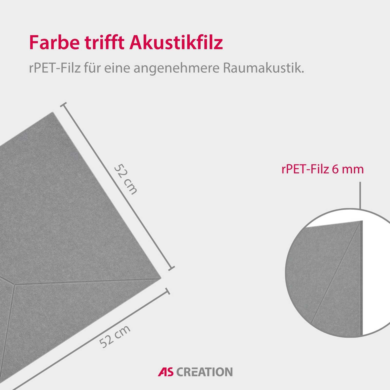 Panel Modular Wall - Platinum Grey 52 x 52 x 0.6 cm (13673-5) - Imagen 7