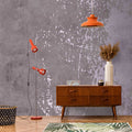Fotomural Walls by Patel - Vintage Wall 2 - photo wallpaper lilac plaster look design in used look
