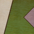 Fotomural Walls by Patel - Bird gang 3 - Abstract wallpaper in plywood structure with multicoloured areas - Beige, Green