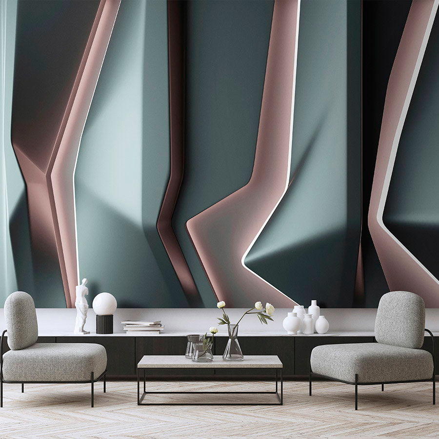 Fotomural Walls by Patel - platinum 1 - Photo wallpaper »in futuristic line design - Smooth, slightly shiny premium non-woven fabric