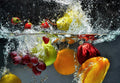 Fotomural Fruit mural: apple, orange, grapes & strawberries - DD Motive 2