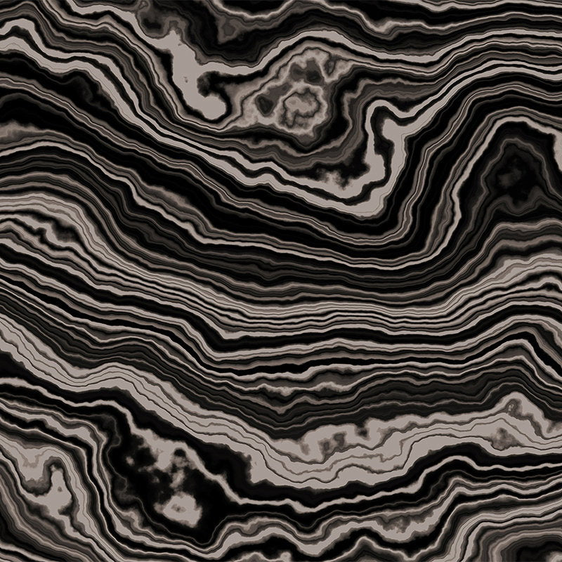 Fotomural Walls by Patel - Onyx 2 - Cross section of an onyx marble as photo wallpaper - Beige, Black