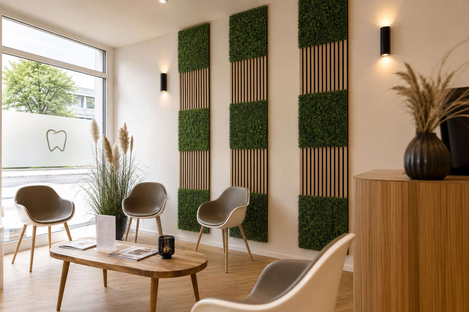 Panel Modular Wall - Mixed Green Design Grass 52 x 52 x 2.8 cm (13669-5) - Imagen 10