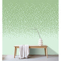 Fotomural Walls by Patel - Photo wallpaper »pixi mint« - mosaic pattern with pixel style - Green