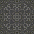 Fotomural Walls by Patel - Mosaic mural with retro pattern - grey, black