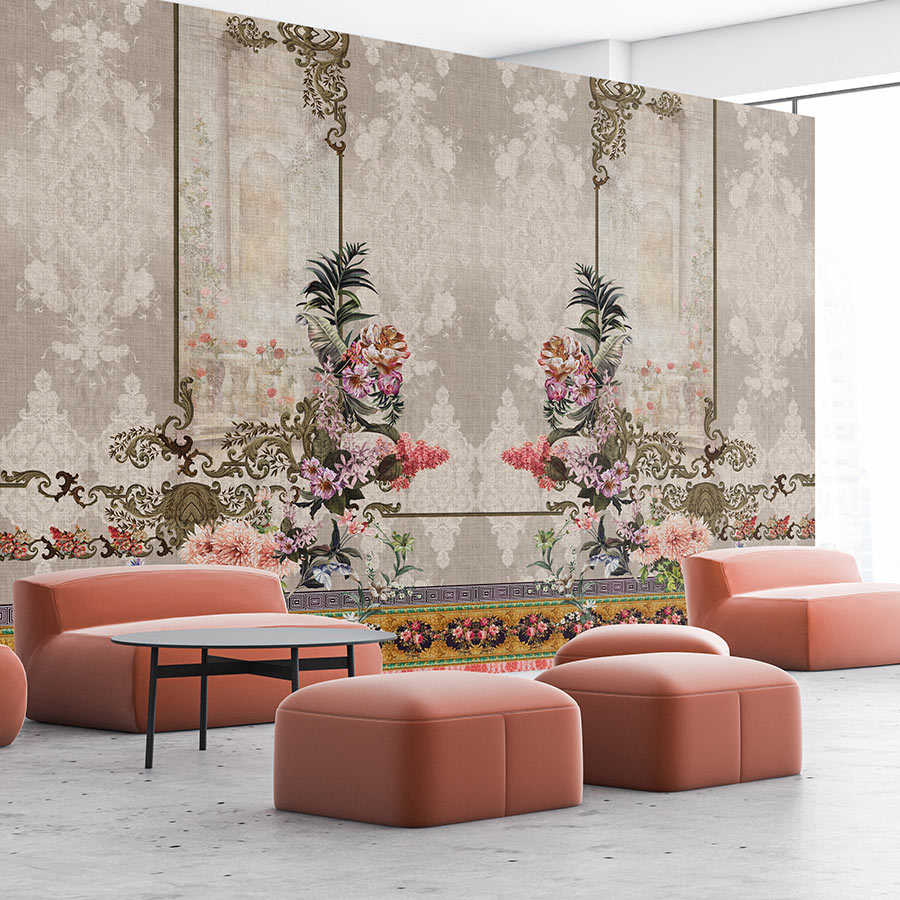 Fotomural Walls by Patel - Oriental Garden 1 - wall mural decor flowers & borders