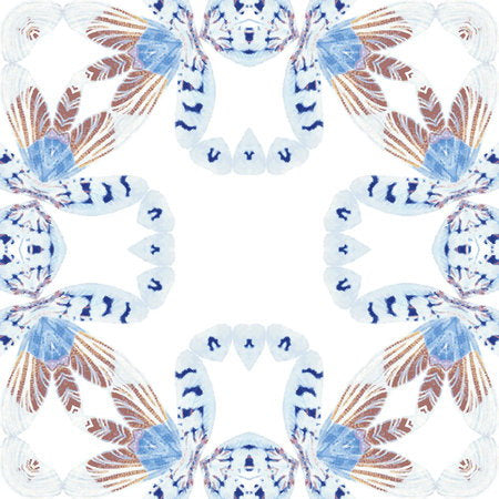 Fotomural Wings Indian - photo wallpaper boho style with feather pattern - AP Digital 1