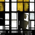 Fotomural Walls by Patel - Bronx 1 - Photo wallpaper, Loft with stained glass windows - Yellow, Black