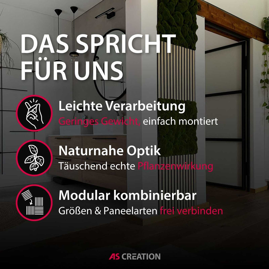 Panel de Musgo de Diseno Forest Green Big Bulk - Modular Wall - Foto 8
