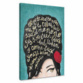 Tohmé Cuadro en lienzo Amy Winehouse con frase