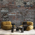 Fotomural Brick wall mural 3D look with rustic look - XXL 3