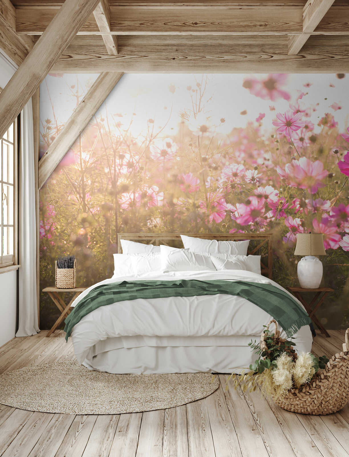 Fotomural Panel XXL 5 - Plants mural flower meadow on premium smooth fleece