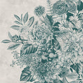 Fotomural Walls by Patel - Photo wallpaper flowers shrub - Blue, White