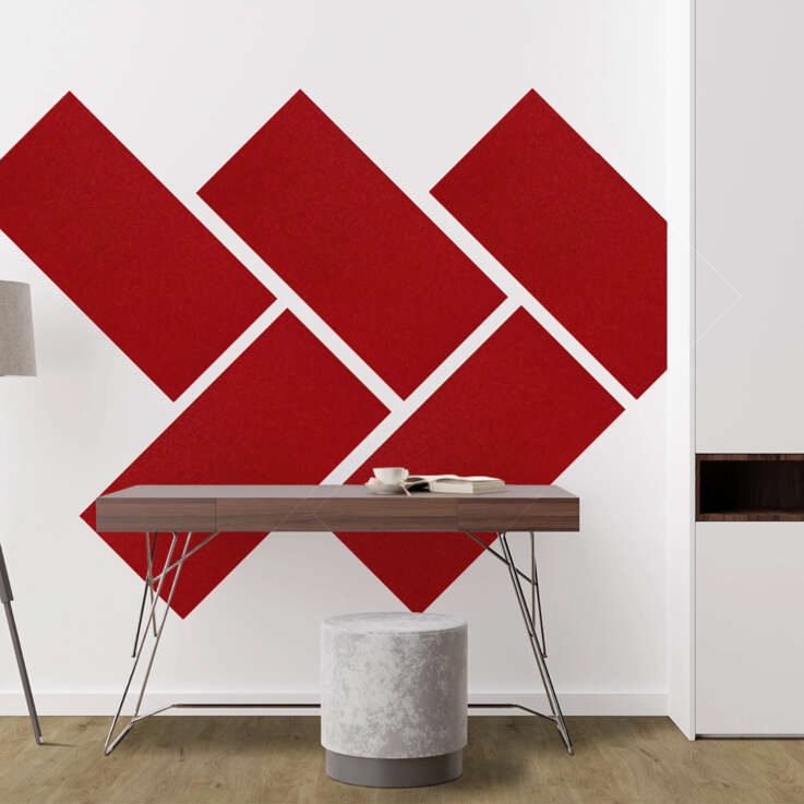 Panel Modular Wall - Cherry Red 104 x 52 x 0.6 cm (13674-7) - Imagen 8