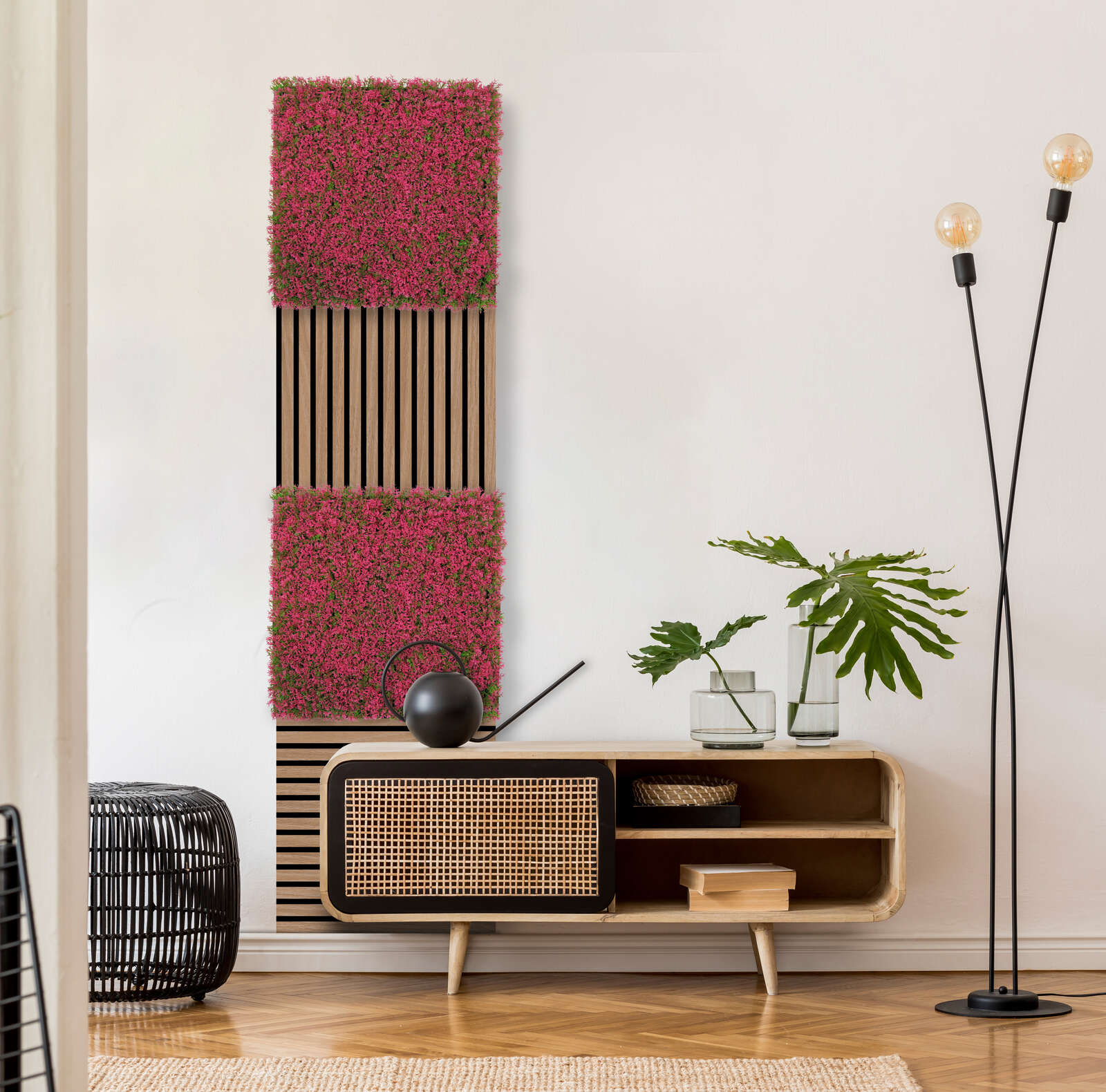 Panel Flora de Diseno Pink Design Grass - Modular Wall - Foto 10