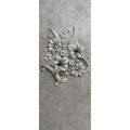 Fotomural Walls by Patel - Relief panel 1 - photo wallpaper panel flower relief in concrete structure - Grey, Black