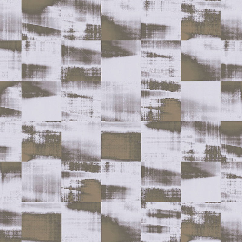 Fotomural Walls by Patel - Photo wallpaper square pattern, picture of the lake - Brown, White