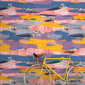 Fotomural Walls by Patel - Zimbabwe 3 - pattern photo wallpaper purple & yellow, Africa inspired