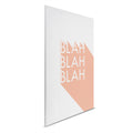 Blah Blah Blah cuadro lienzo con letras 3D