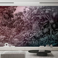 Fotomural Walls by Patel - Photo wallpaper »livia« - Jungle design with colour gradient - Purple to dark green