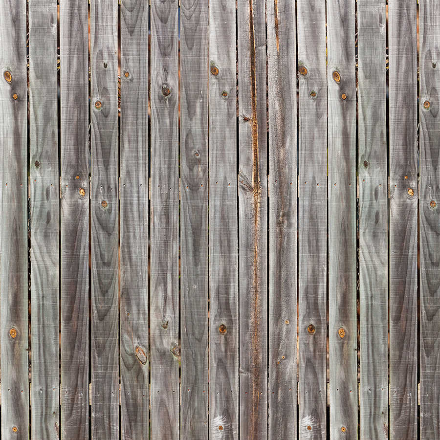 Fotomural Wood dark - board wall rustic, board fence weathered - XXL 3
