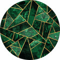 Fotomural Photo wallpaper round geometric shapes, green - DD Motive 2