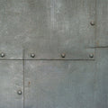 Fotomural Metal mural steel grey plates & rivets - AP Digital 3