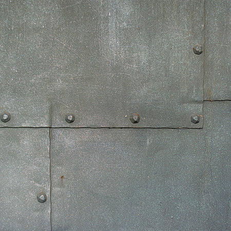 Fotomural Metal mural steel grey plates & rivets - AP Digital 3
