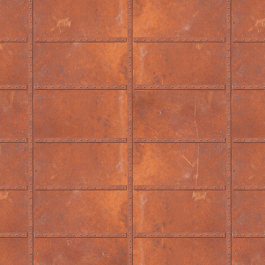 Fotomural Iron rusty - photo wallpaper rust optics with red-brown metal look - AP Digital 1