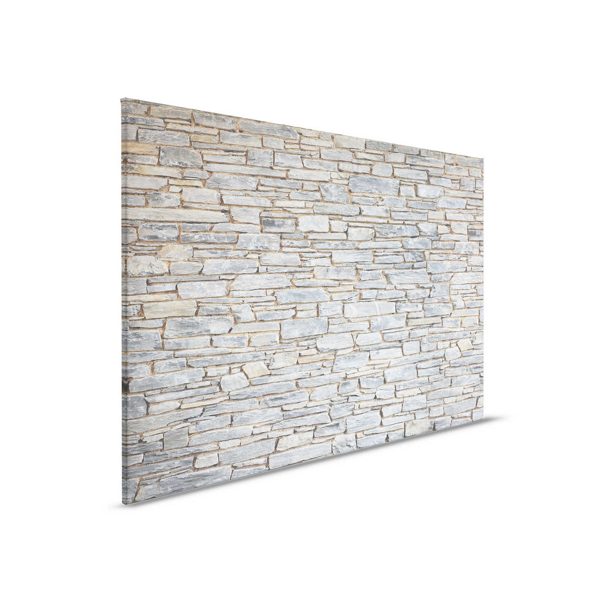 Lienzo Pared Piedra Gris Claro Aspecto Piedra Natural