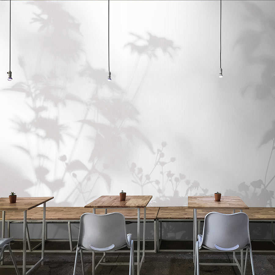 Fotomural Walls by Patel - Shadow Room 2 - nature photo wallpaper grey & white, faded design
