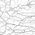 Fotomural Panel XXL 5 - Design wall mural loose loops motif grey on premium smooth non-woven