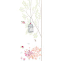 Fotomural Panel XXL 5 - Children mural tree with birdcage and flowers on premium smooth non-woven