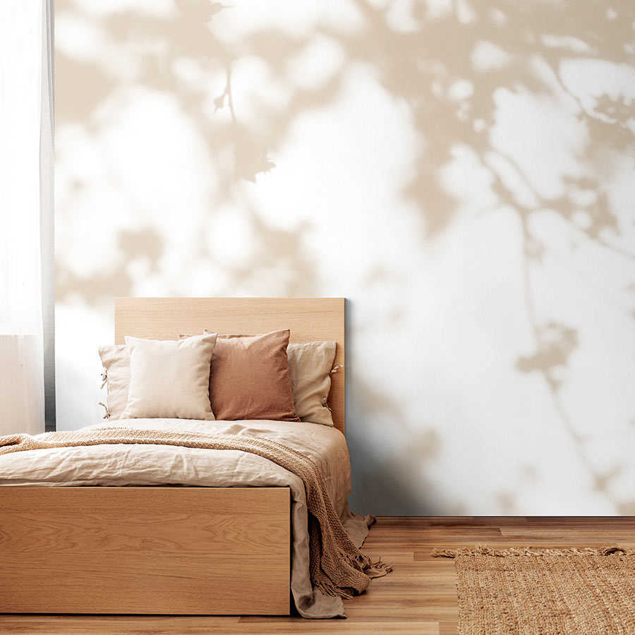 Fotomural Walls by Patel - Light Room 3 - nature shadow mural in beige & white