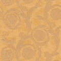 Versace Home - Papel pintado metálico no tejido con adornos de latón