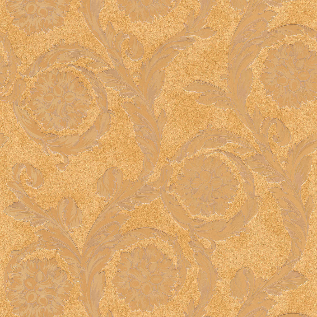 Versace Home - Papel pintado metálico no tejido con adornos de latón