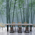 Fotomural Walls by Patel - In the Bamboo 2 - mural bamboo forest at dawn